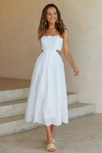 Closer To Me Maxi Dress White