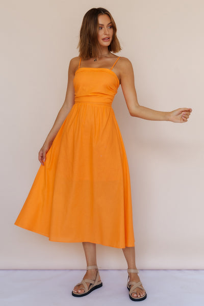 Kahlua Maxi Dress Orange