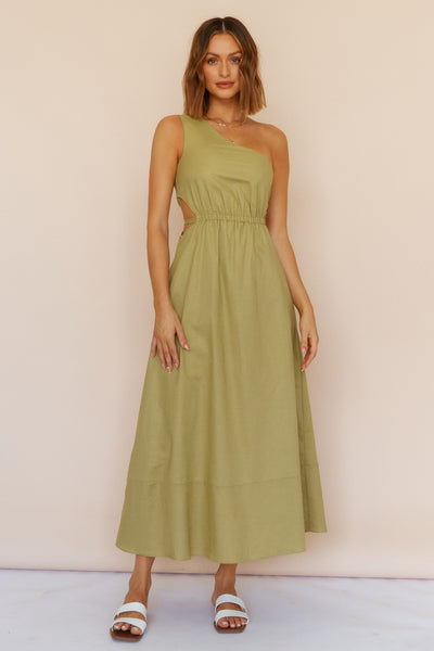 Found The Way Maxi Dress Olive