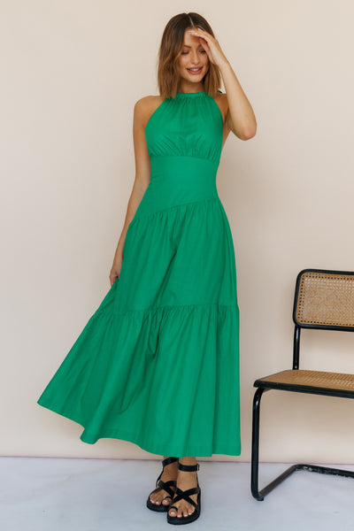 Spirula Maxi Dress Green