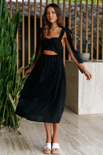 Lost In The Dream Maxi Dress Black