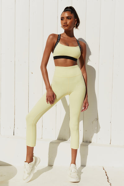 ELETTE FIT Coastal Cool Down Leggings Yellow