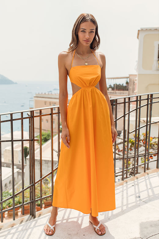 Orange Floral Dresses, Flower Dresses - Hello Molly AU