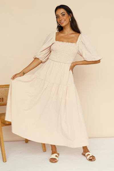 Sunday Baking Maxi Dress Beige