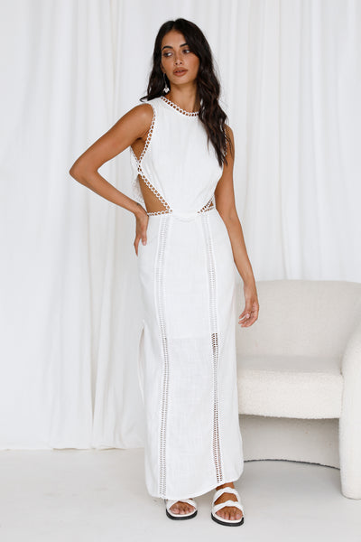 Meaning Of Love Maxi Dress White