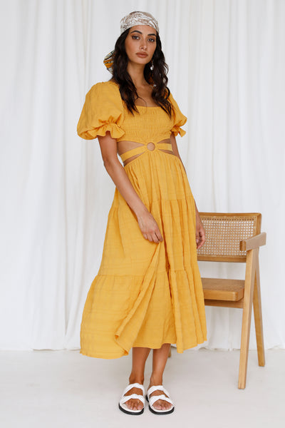 Just Some Days Maxi Dress Yellow