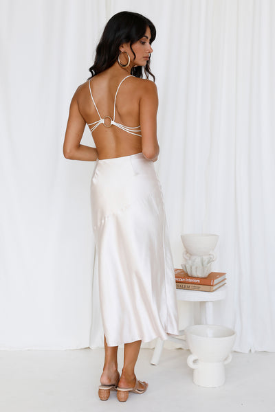 Touch The Sky Maxi Dress Champagne