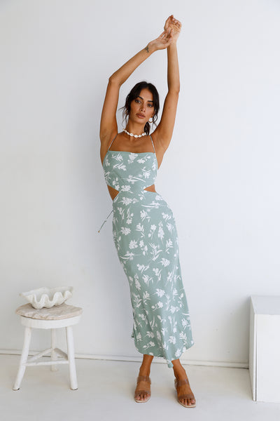 Way To You Maxi Dress Green