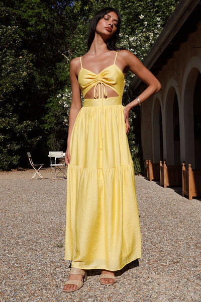 Summer Disposition Maxi Dress Yellow