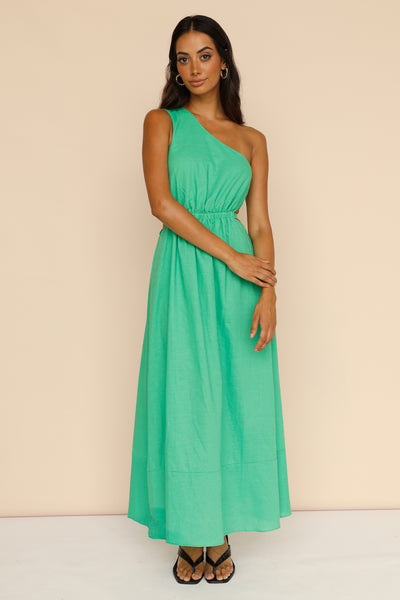 Found The Way Maxi Dress Green