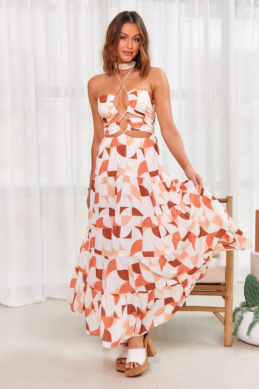 SEVEN WONDERS Kiaan Halter Dress Multi Colour | Fortunate One SEVEN WONDERS Kiaan Halter Dress Multi Colour | Fortunate One