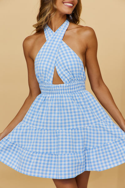 Under The Apple Tree Dress Blue