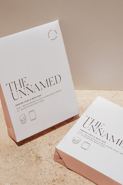 THE UNNAMED Unwind Face & Bath Duo