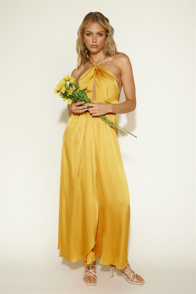 Closest Friend Maxi Dress Yellow