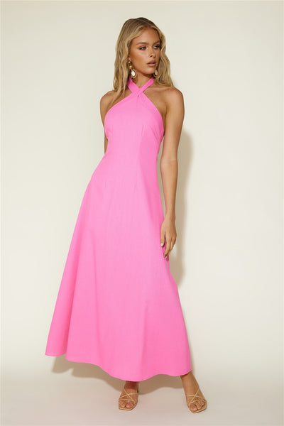 Flower Fields Maxi Dress Pink