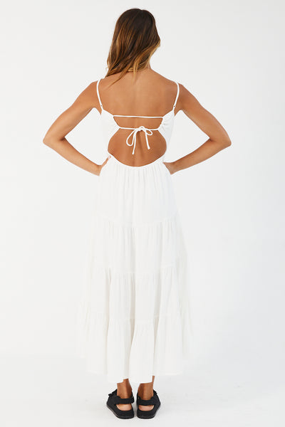 Moon And Stars Maxi Dress White