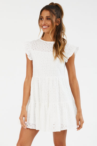 Spring Is Here Dress White