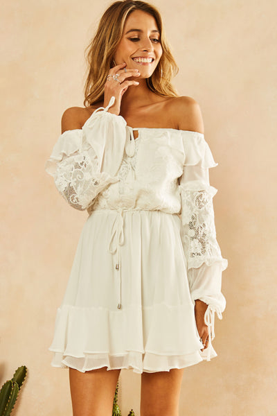 Wild Belle Dress White