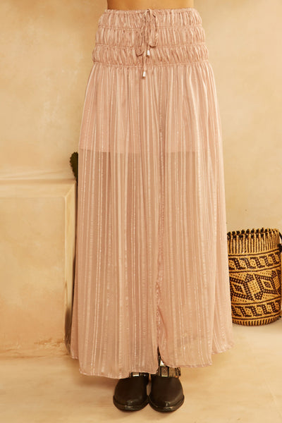 Rumi Maxi Skirt Blush