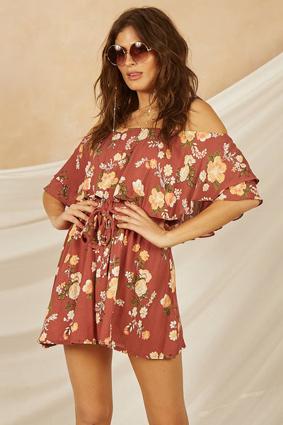 Peach Blossom Dress Rust