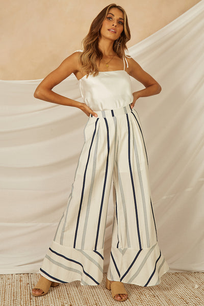 Ocean Beach Pier Pants White