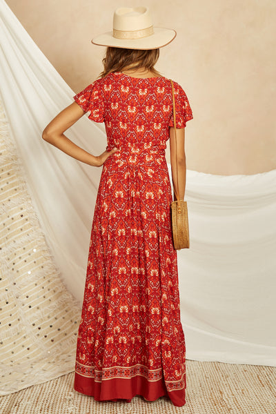 Something Real Maxi Dress Red