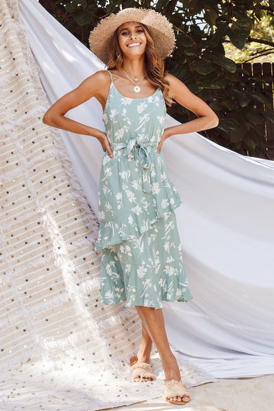 Roosevelt Midi Dress Sage