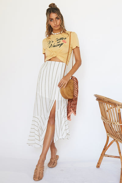 Everest Maxi Skirt Mustard