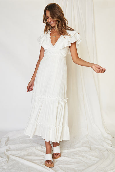 Aphrodite Midi Dress White