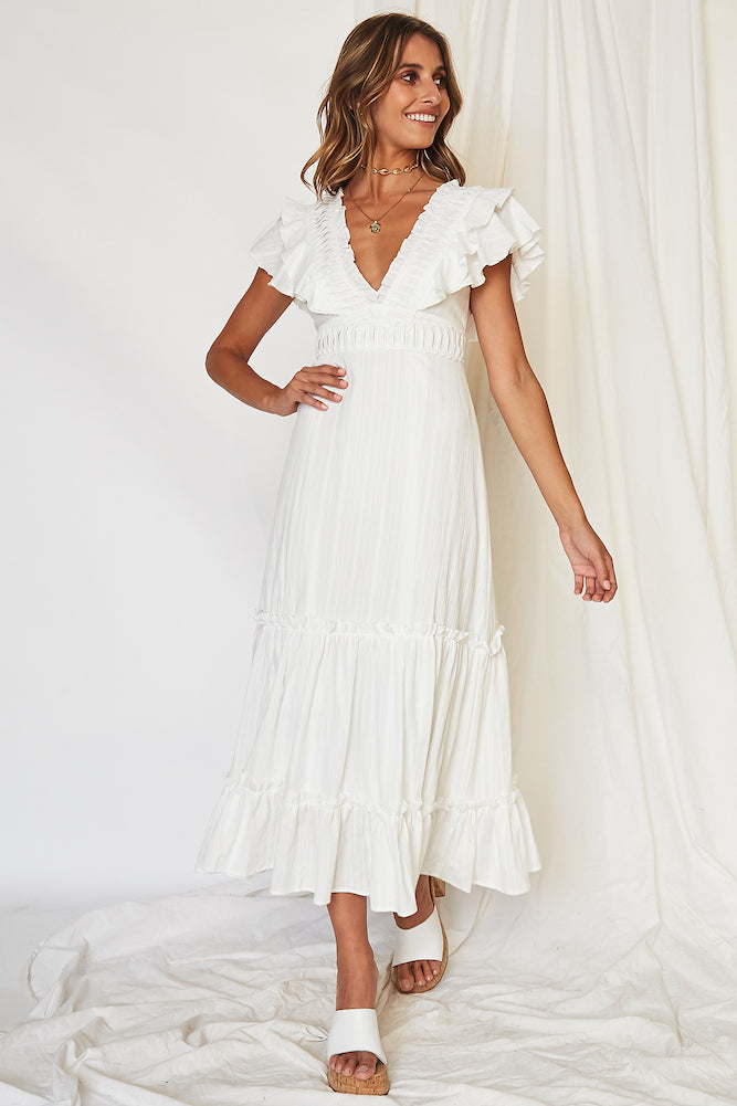 aphrodite midi dress Aphrodite Midi Dress White