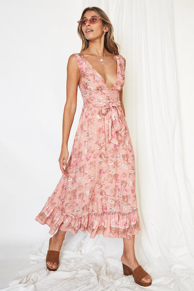 Forever Lover Midi Dress Pink