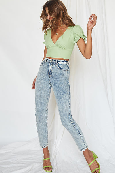 Rene Crop Top Lime