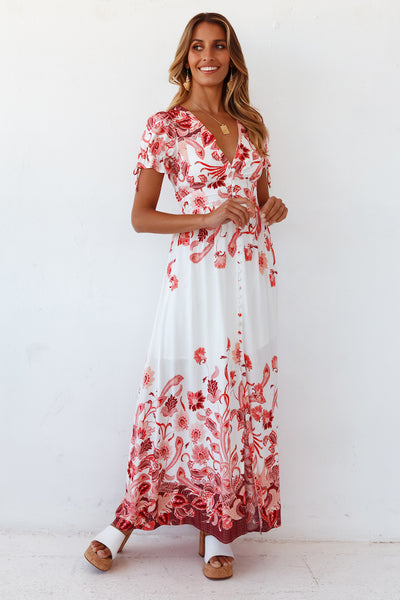 Girlish Innocence Maxi Dress Red