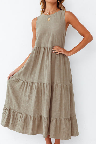 Tundra Maxi Dress Khaki