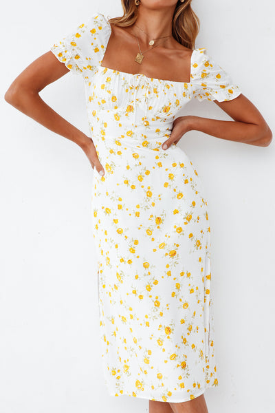 Fields Of Gold Midi Dress