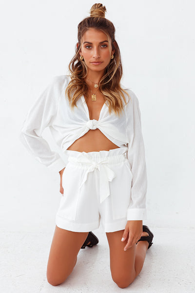 Lakeside Brunch Shorts White