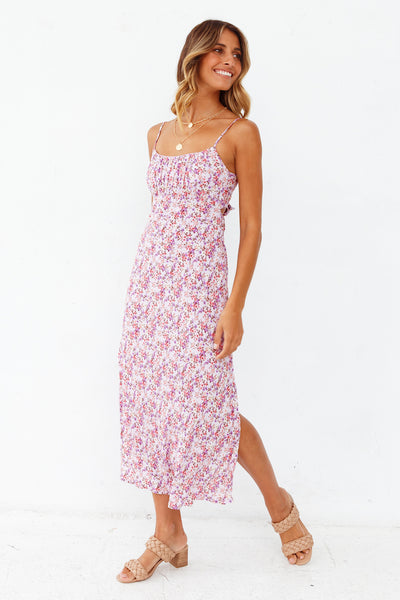 Scent Of Lavender Midi Dress