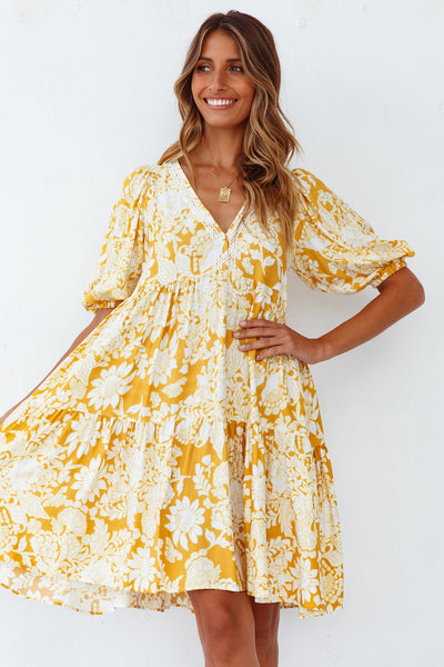 Sunstone Dress Yellow