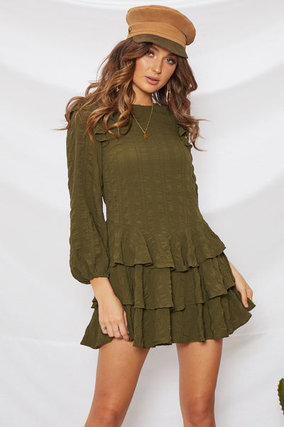 Juno Dress Khaki