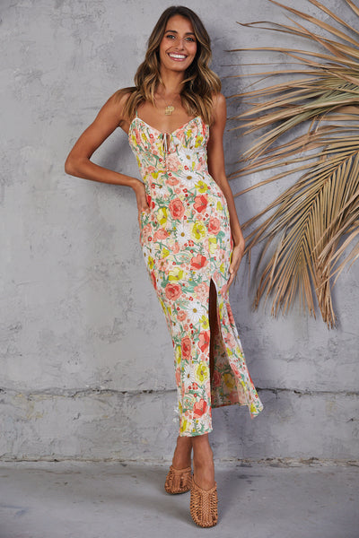 SEVEN WONDERS Holly Slip Maxi Dress