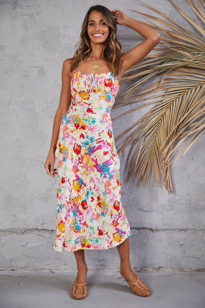 SEVEN WONDERS Lori Midi Dress