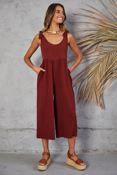 Countryside Jumpsuit Wine