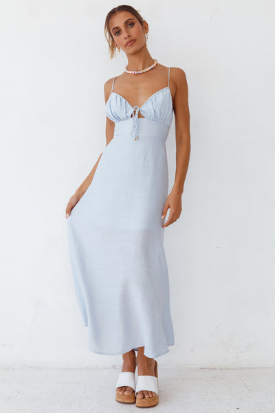 Heart In Two Maxi Dress Blue