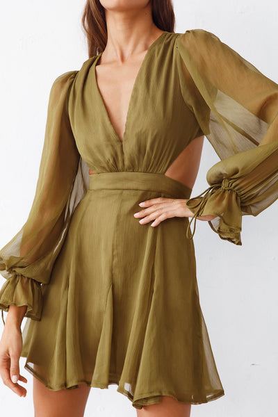 Athenia Dress Olive