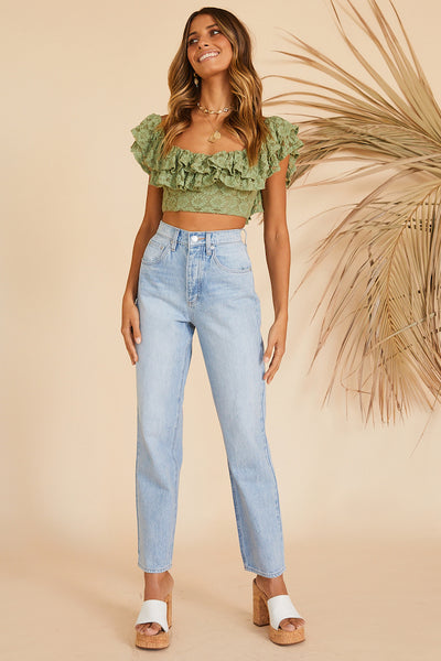 Amiens Crop Top Green