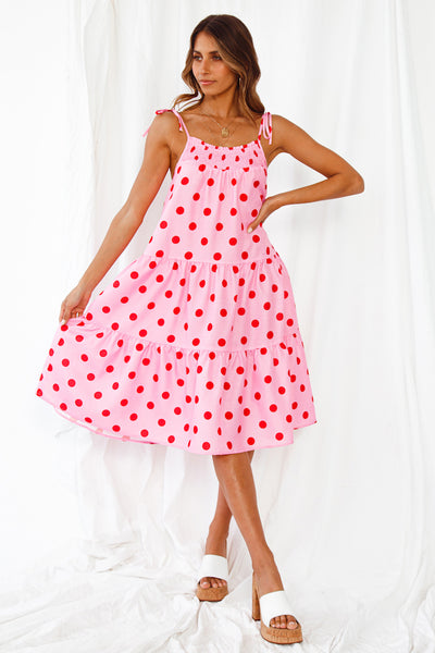 Polka Face Midi Dress