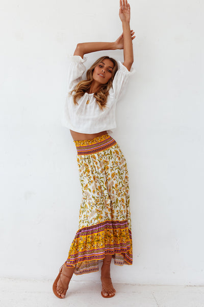 Dandelion Wishes Maxi Skirt