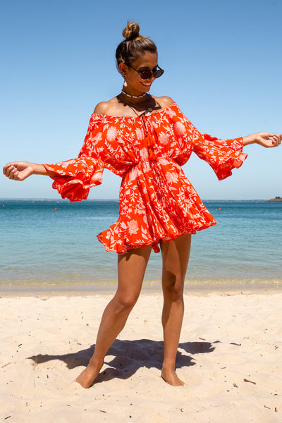 Fiery Passion Playsuit