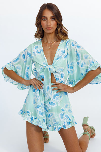 Island Time Playsuit Mint