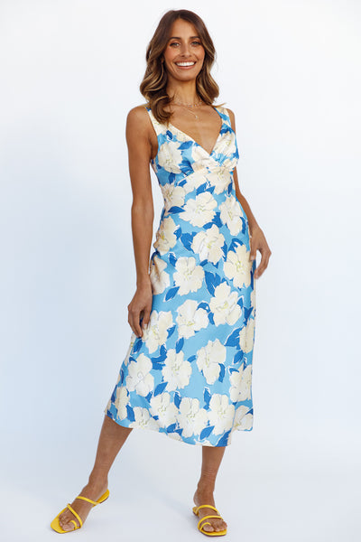 Ocean Foam Midi Dress